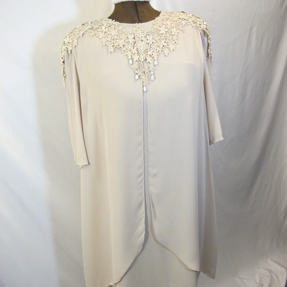Patra Women formal beige dress  18